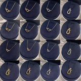 Hot -selling Horseshoe Necklace French Luxury Lady Jewelry Original 925 Silver 18K GOLD 1: 1 Logo Wedding Gift Wholesale